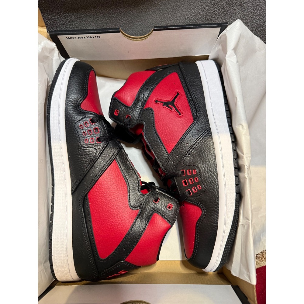 Jordan Flight Origin 4 Mens Bred Black Gym Red White 921196-001 Basketball Shoes